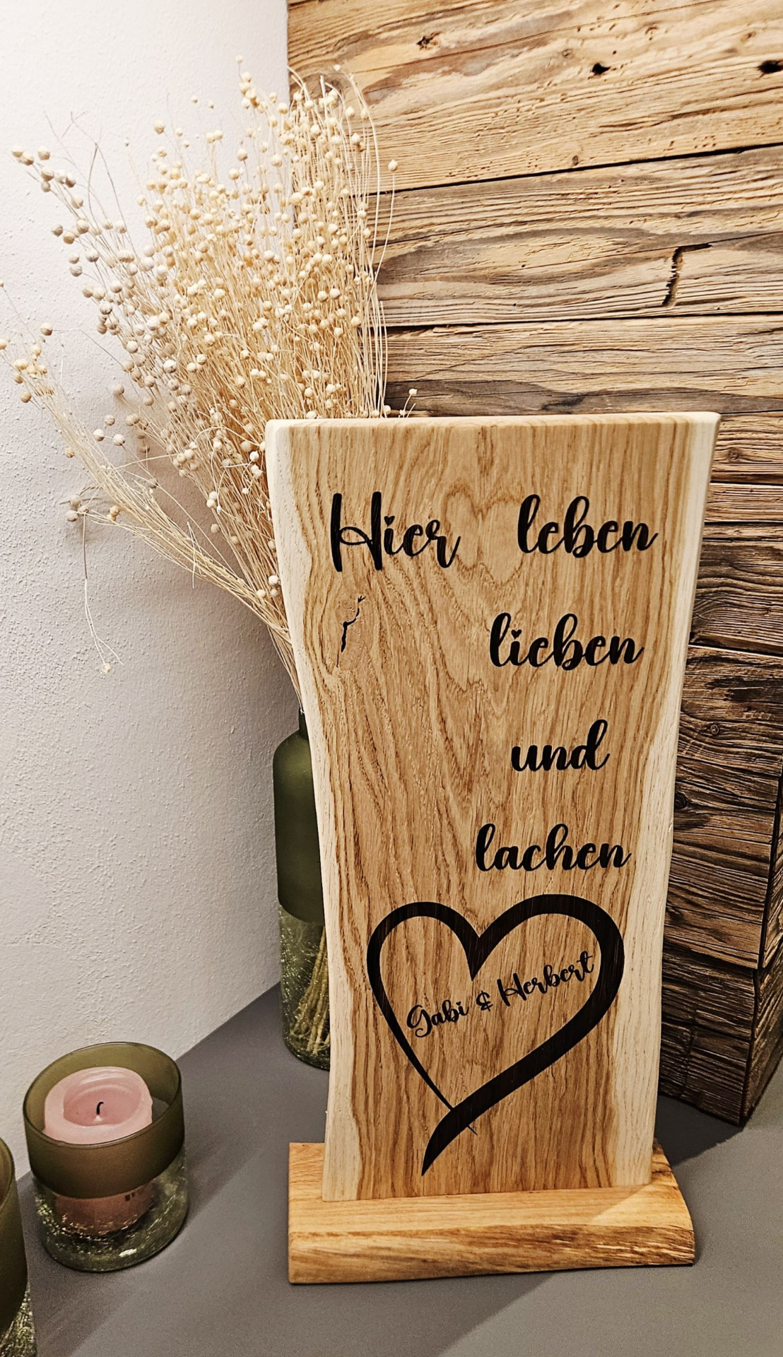 Holzschild graviert 50cm